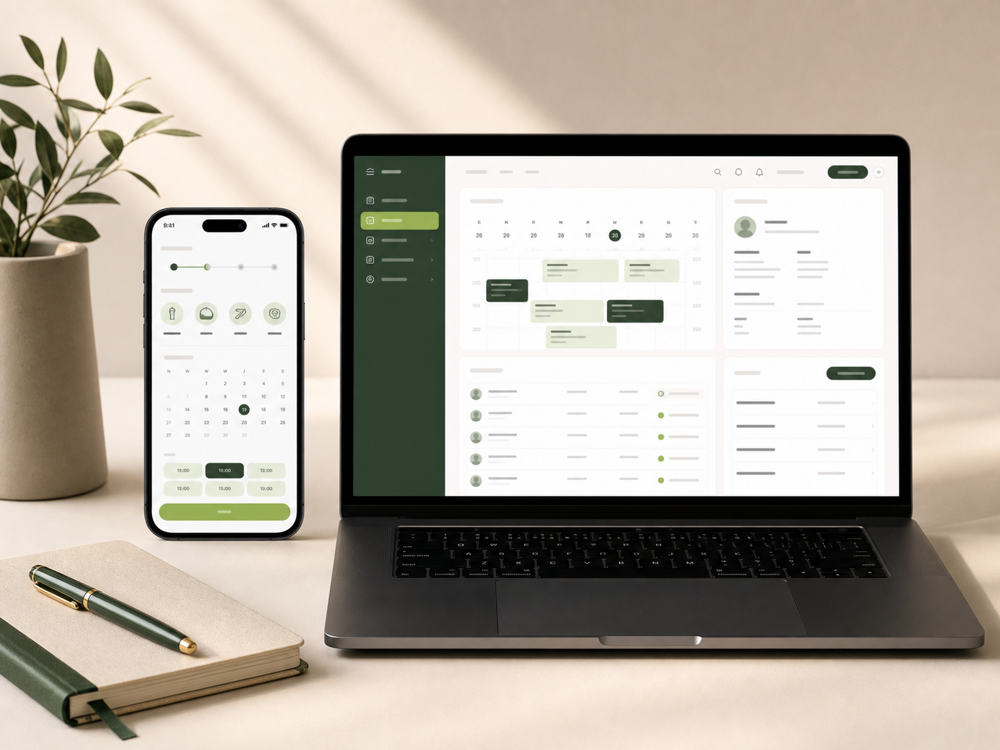 Service business digital product concept